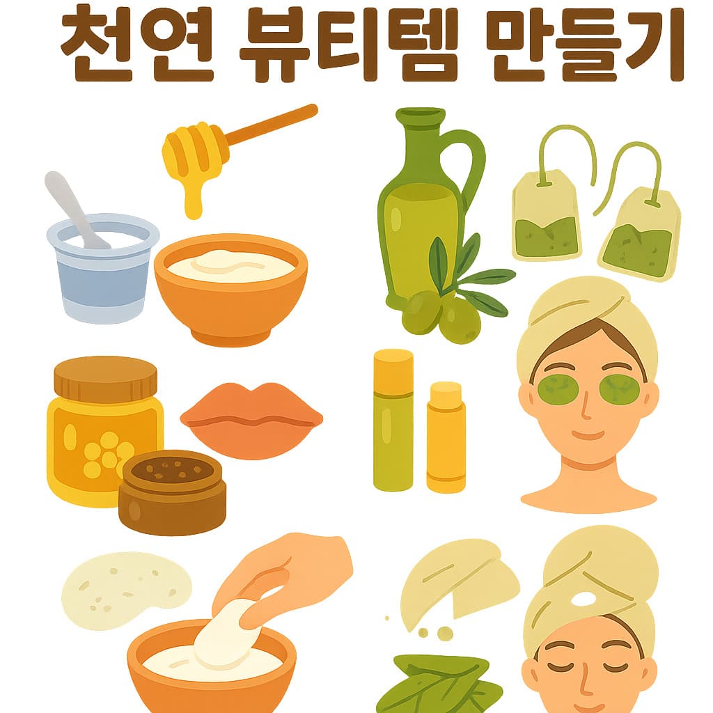 집에 있는 재료로 천연 뷰티템 만들기