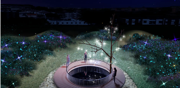 서울 송현동 솔빛축제 빛의 언덕