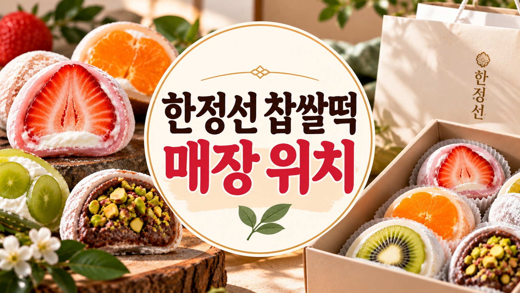 한정선 찹쌀떡 매장 위치