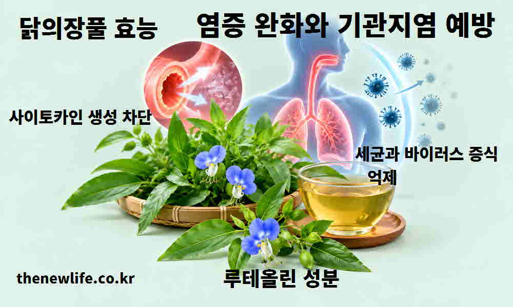 닭의장풀 효능 염증 완화 기관지염 예방