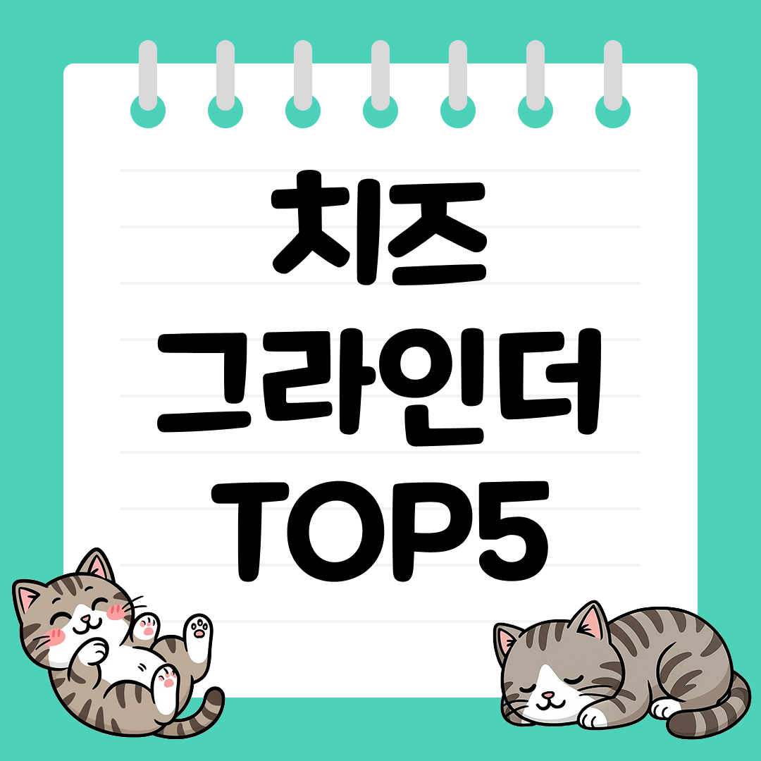 2025년 10월 1주차&nbsp;치즈 그라인더 추천 순위 TOP5
