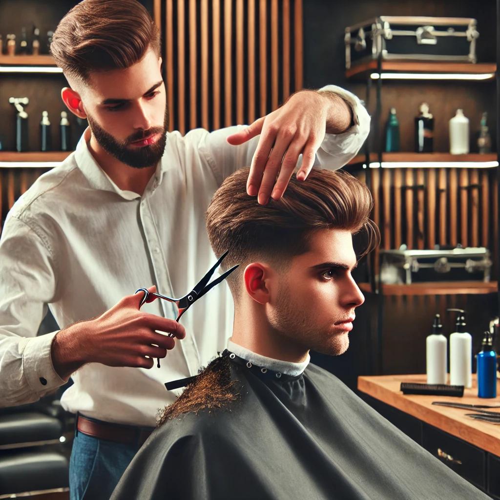 남자 머리 가위컷