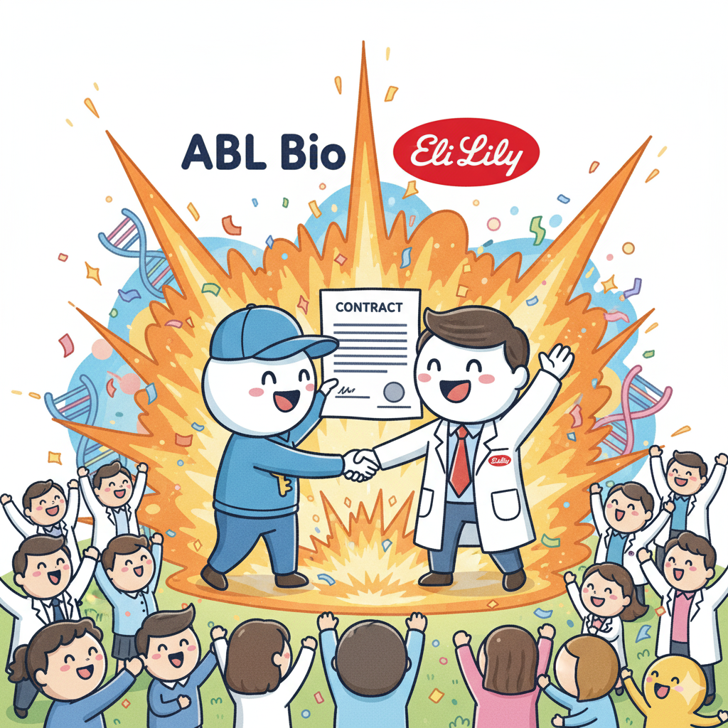 에이비엘바이오와 일라이릴리의 3.8조원 규모 기술이전 계약