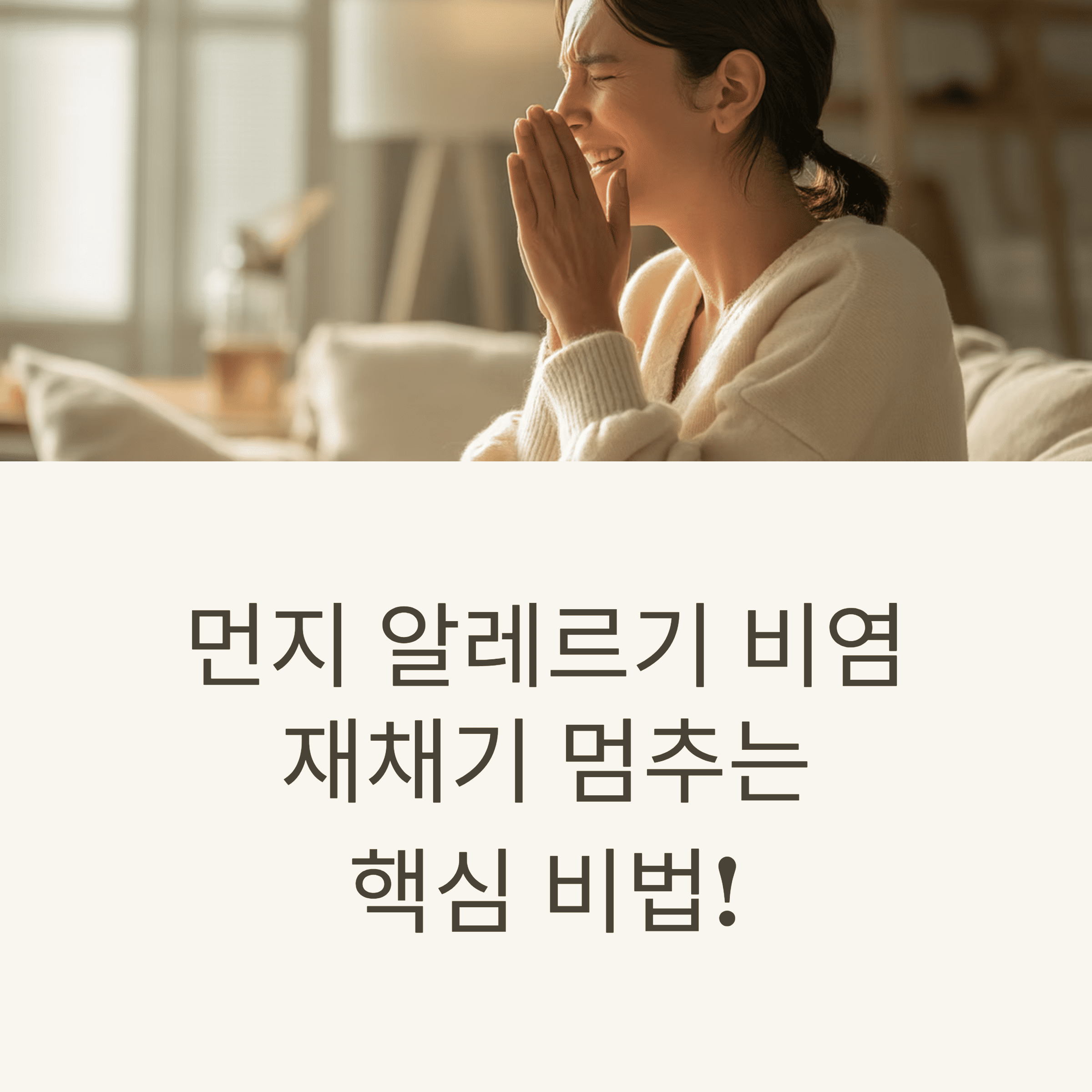 먼지 알레르기 비염! 증상 완화와 완벽 퇴치를 위한 필승 전략