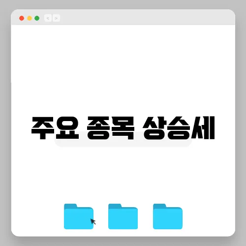 주요 종목 상승세, 12월 마감 일지