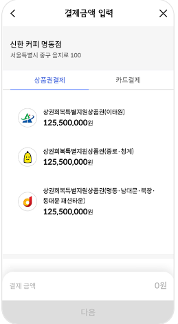 상품권 선택하기