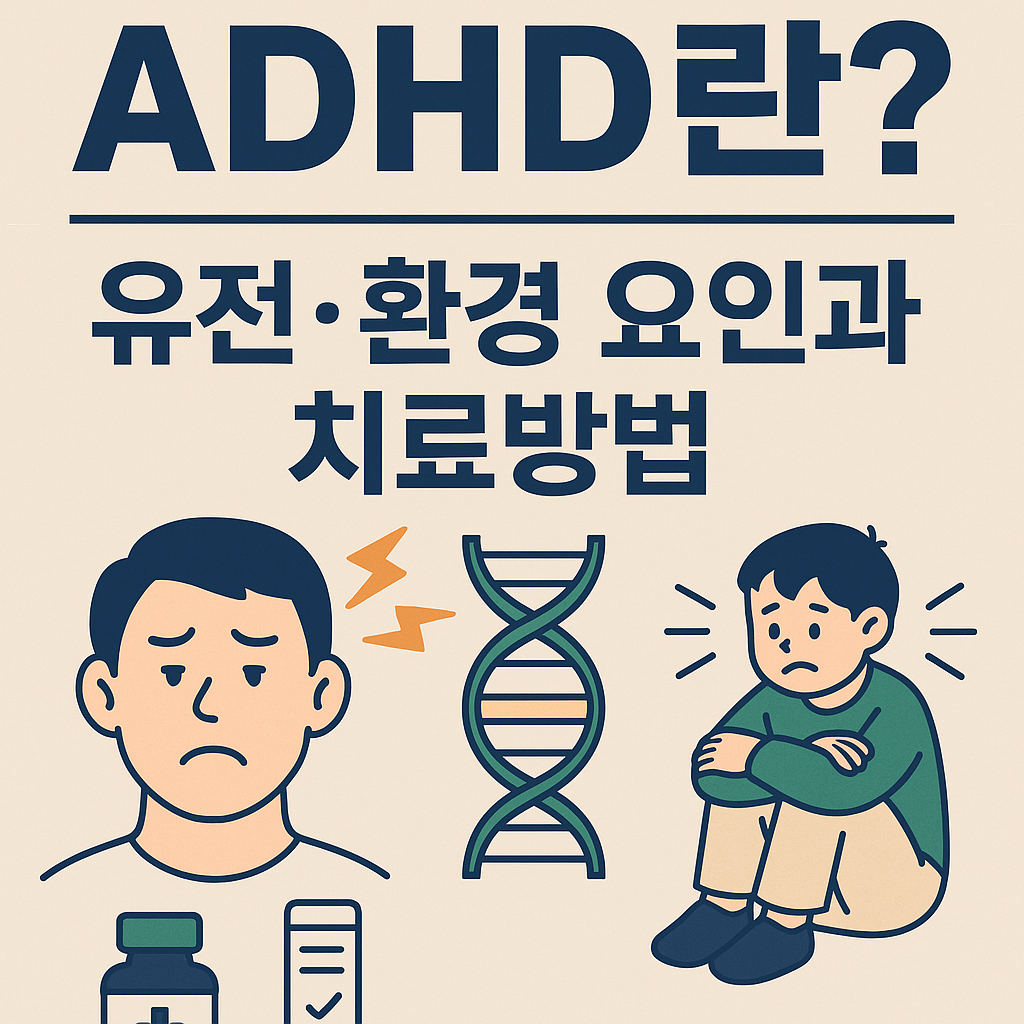 ADHD란? 유전적 요인과 환경, 그리고 아동&middot;성인 치료방법