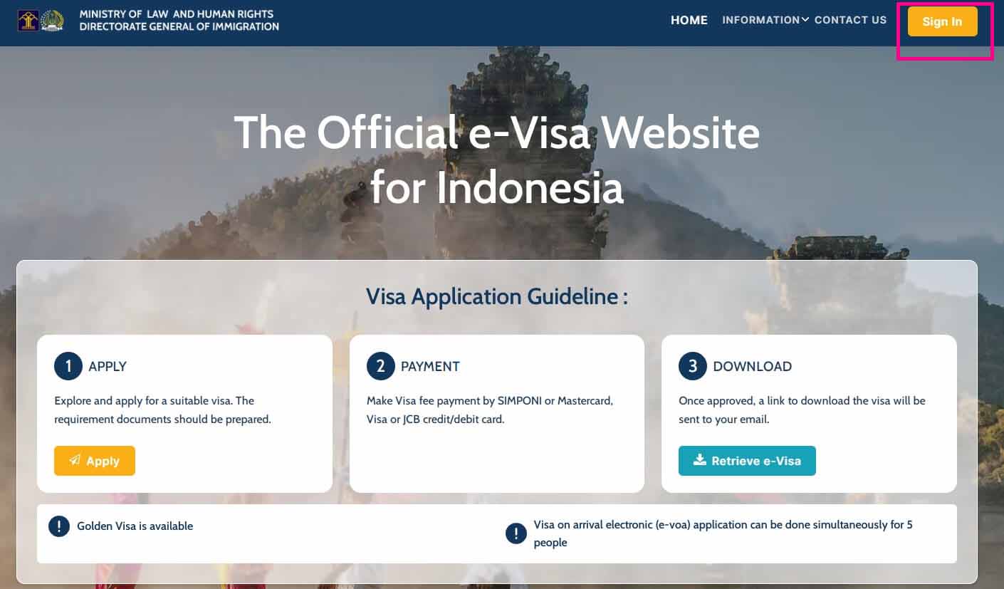 발리비자발급방법