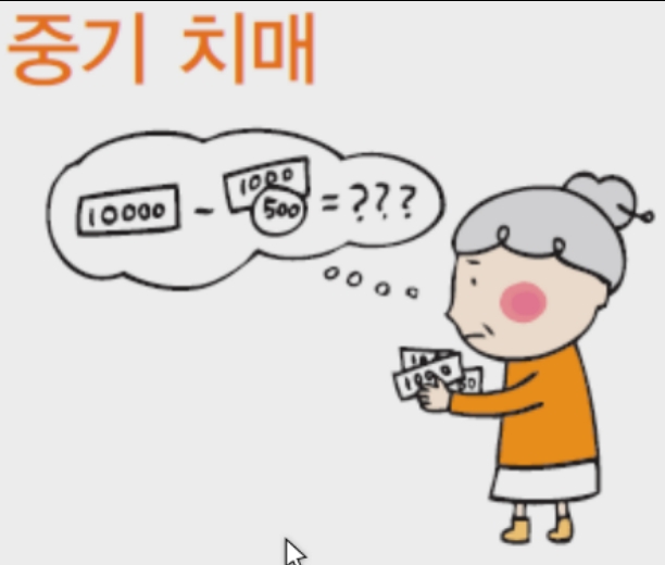 중기 치매 이미지