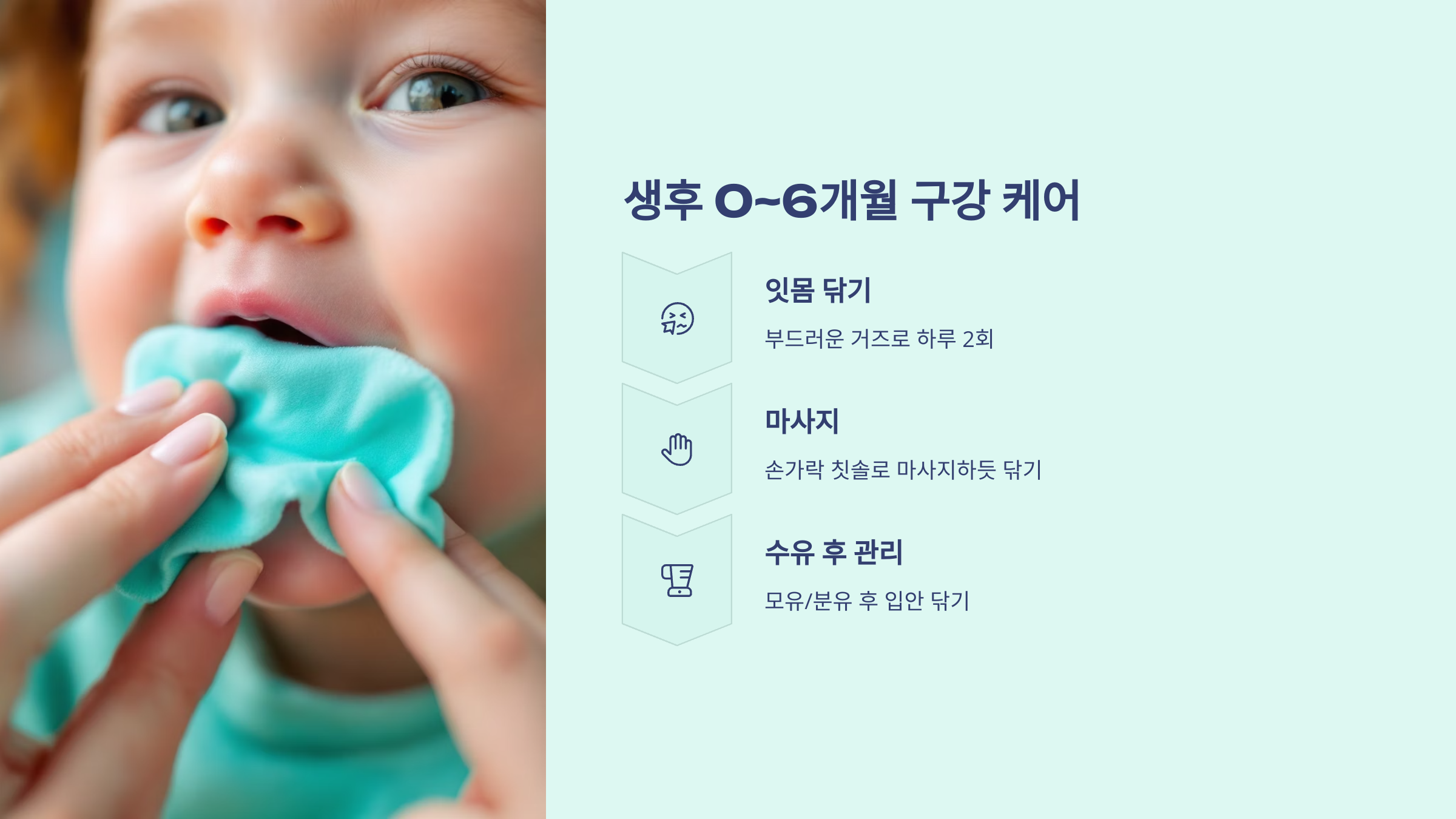 생후 0~6개월 구강 케어