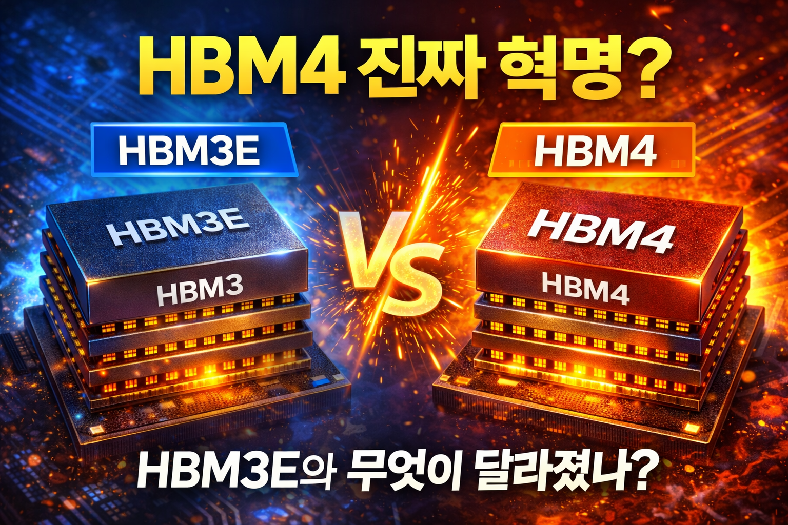 hbm3e와 hbm4 차이 관련 사진