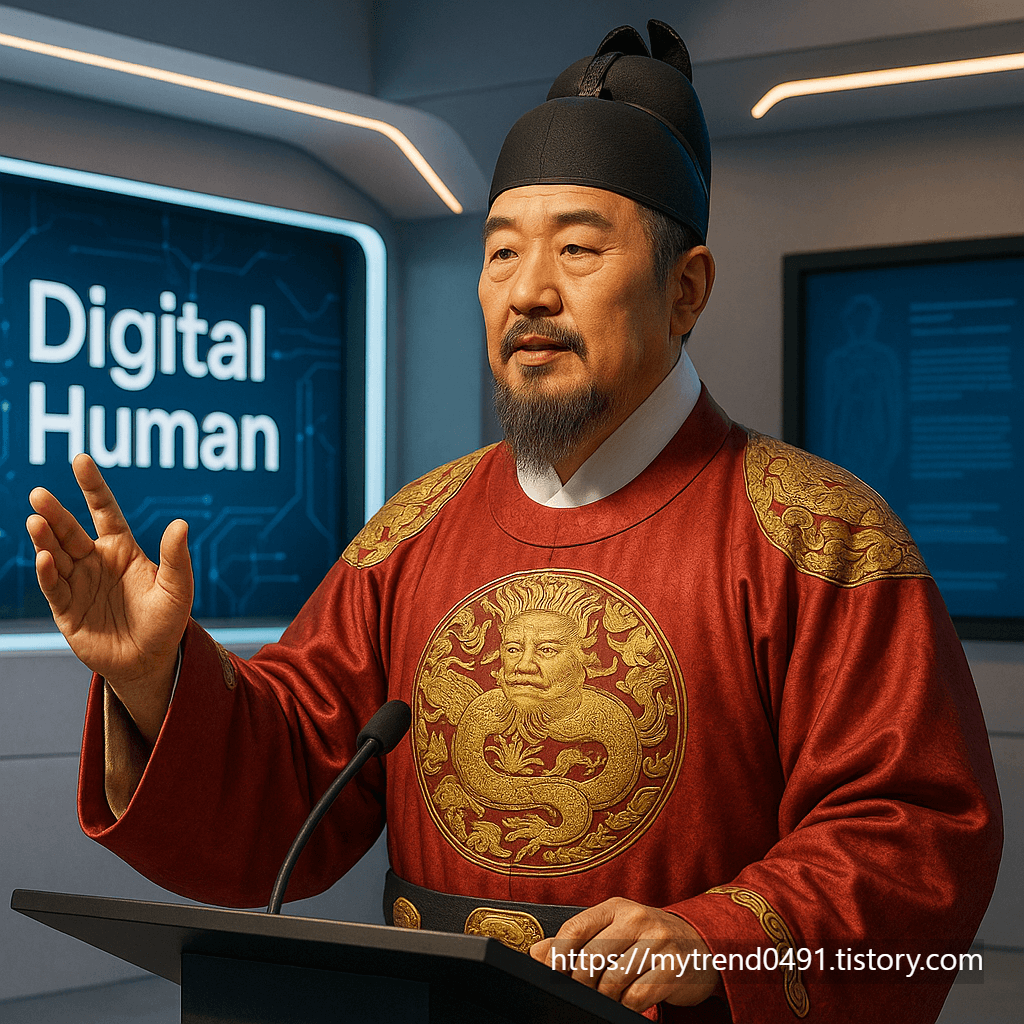 AI로 돌아온 역사속 디지털휴먼