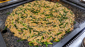 수지맛집 고인돌돌판구이 치즈누룽지말이