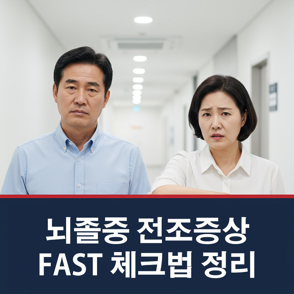 뇌졸중 전조증상 FAST 체크법 정리