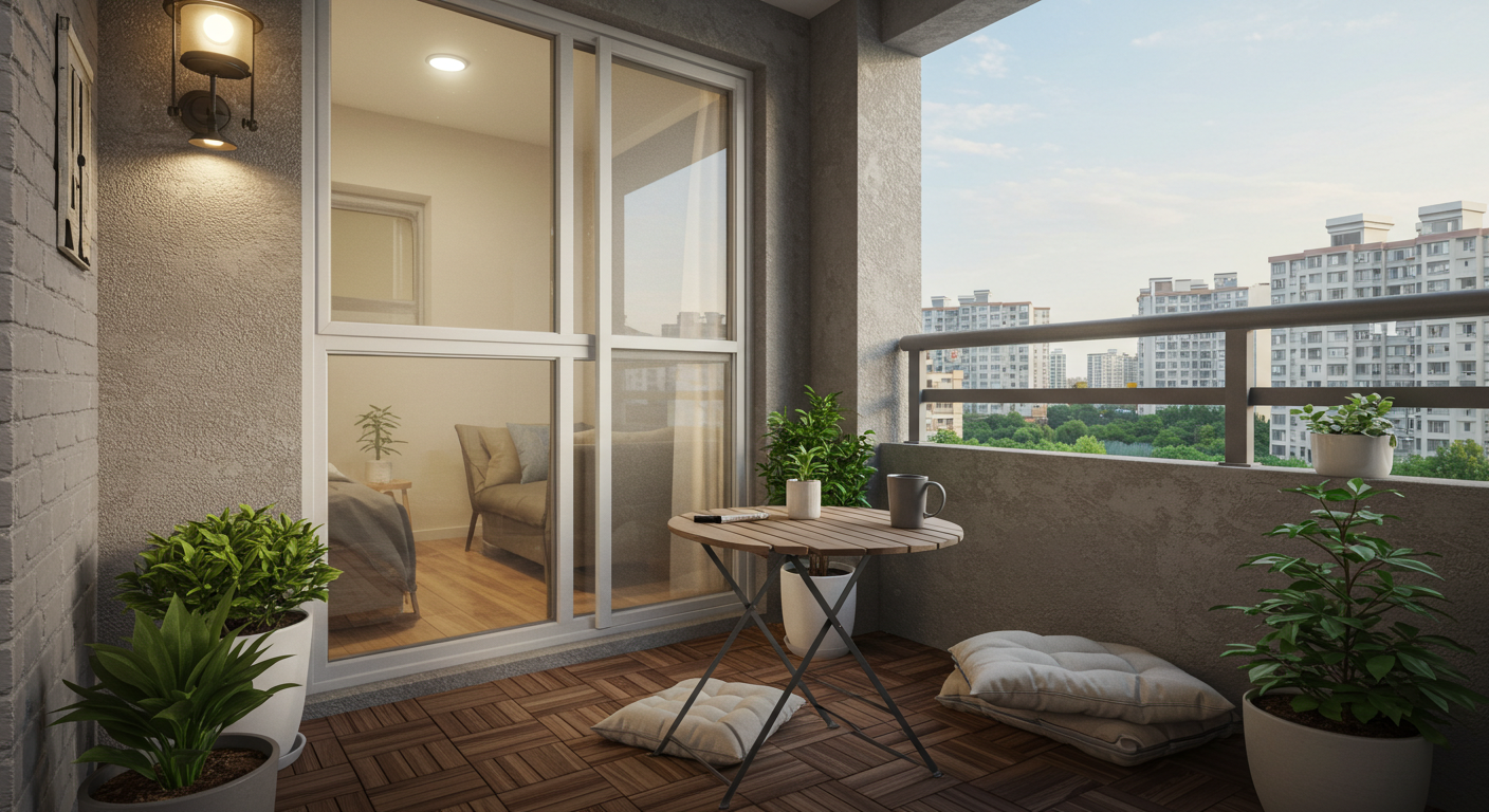 좁은 베란다를 카페처럼 꾸미는 법