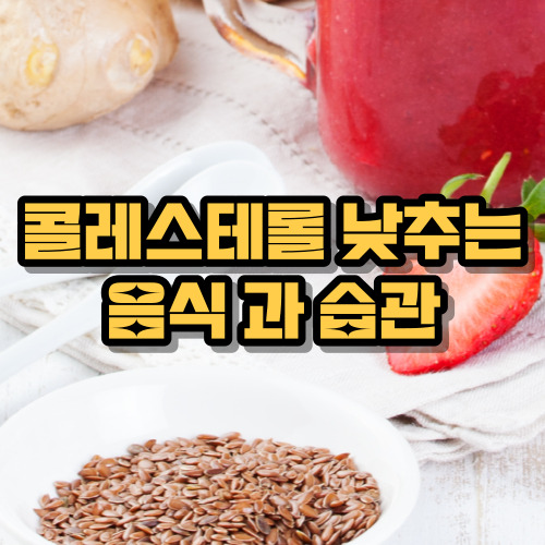 콜레스테롤 낮추는 음식