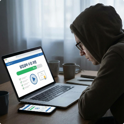 2026 실업급여 수급자격 신청자 온라인 교육 이미지