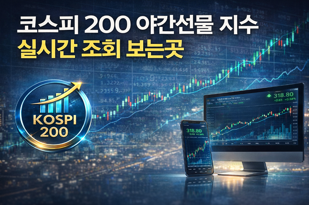 코스피200 야간선물 실시간 조회 이곳에서 확인