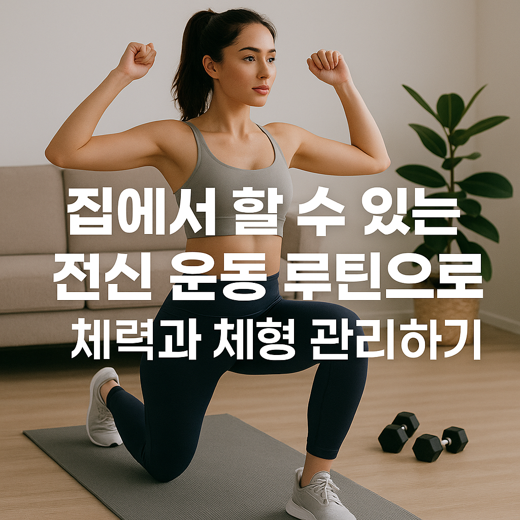 집에서 할 수 있는 전신 운동 루틴으로 체력과 체형 관리하기