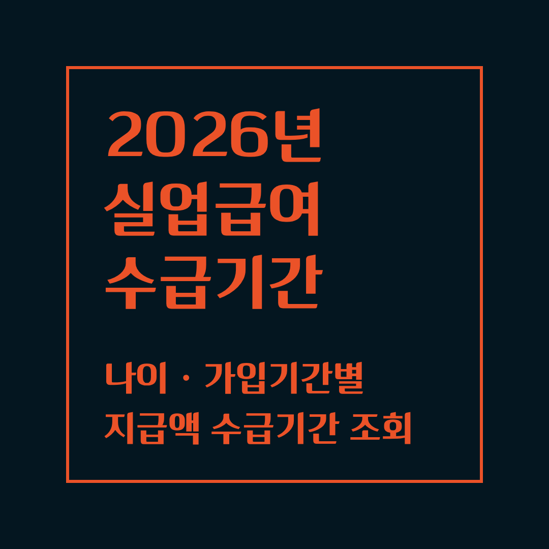실업급여 수급기간