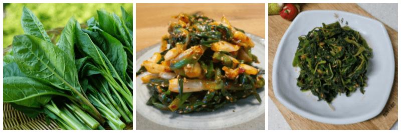장녹나물, 장녹나물 무침, 장녹나물 볶음 사진