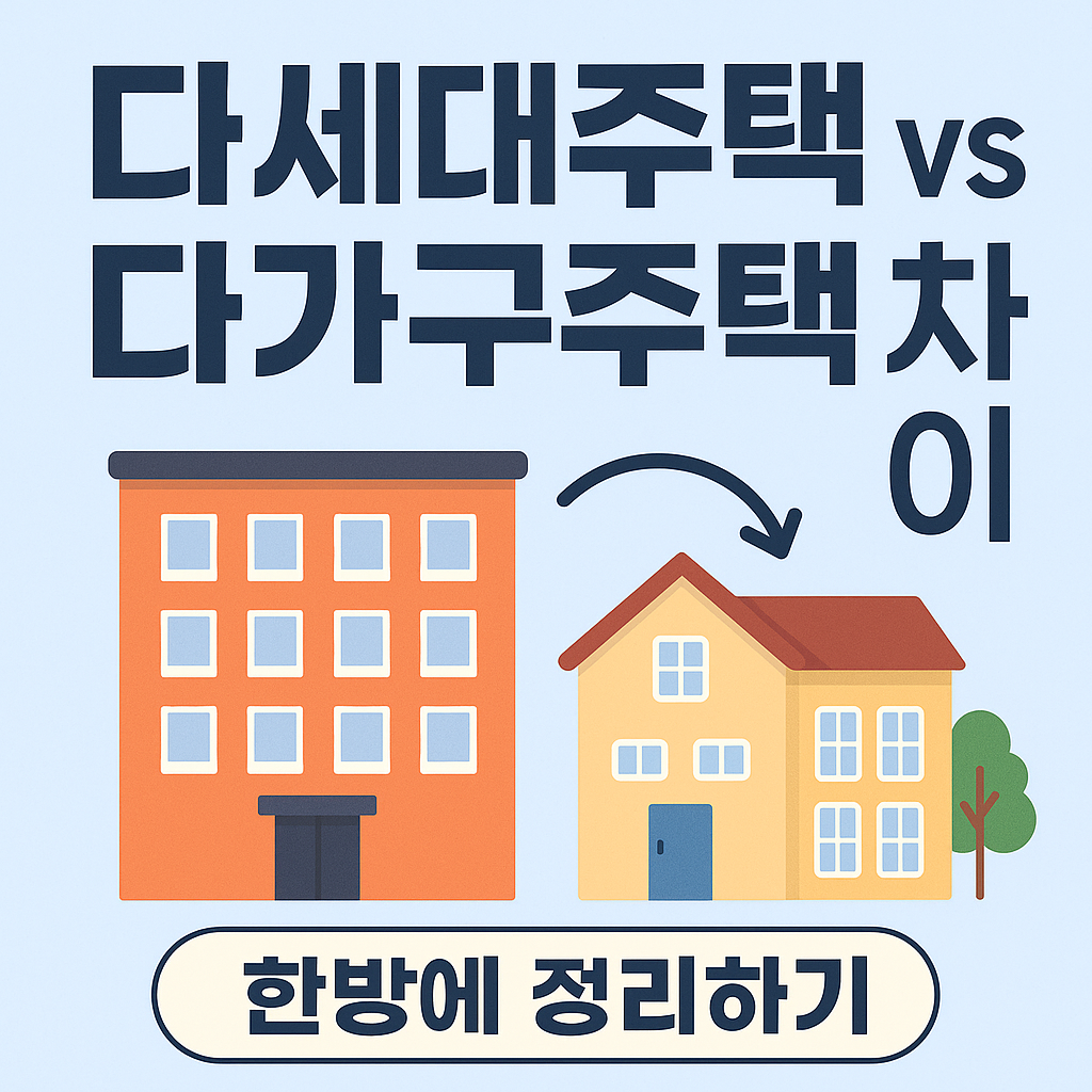 다세대주택 다가구주택 차이