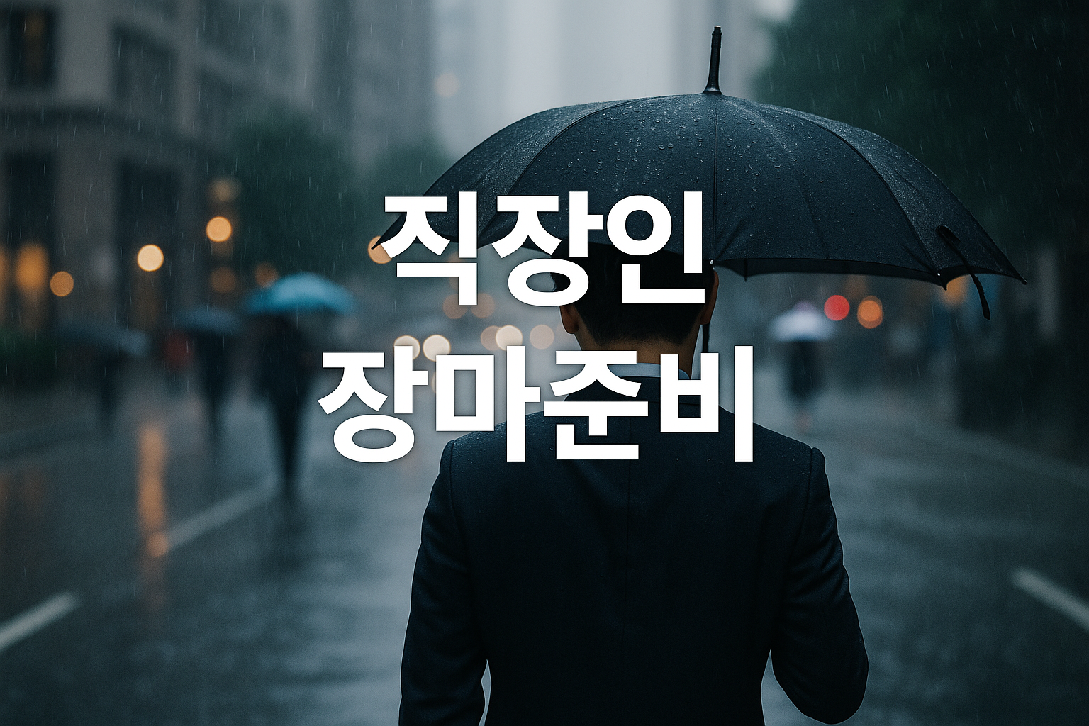 직장인 장마준비