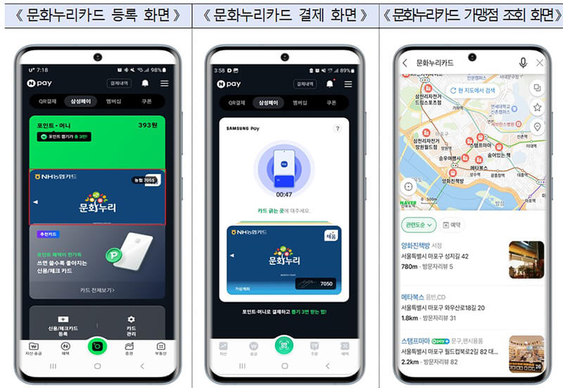 문화누리카드 사용 앱