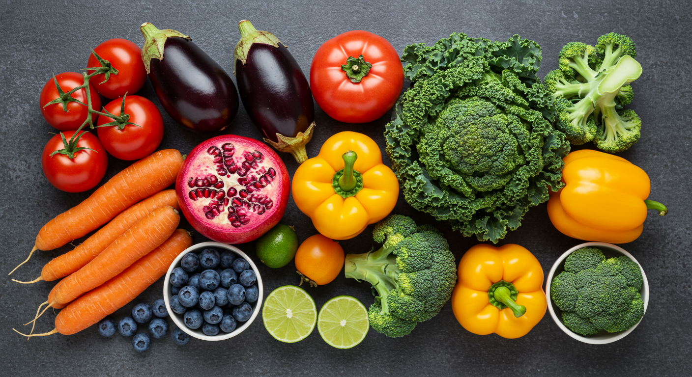 항산화 색채 채소 & 과일