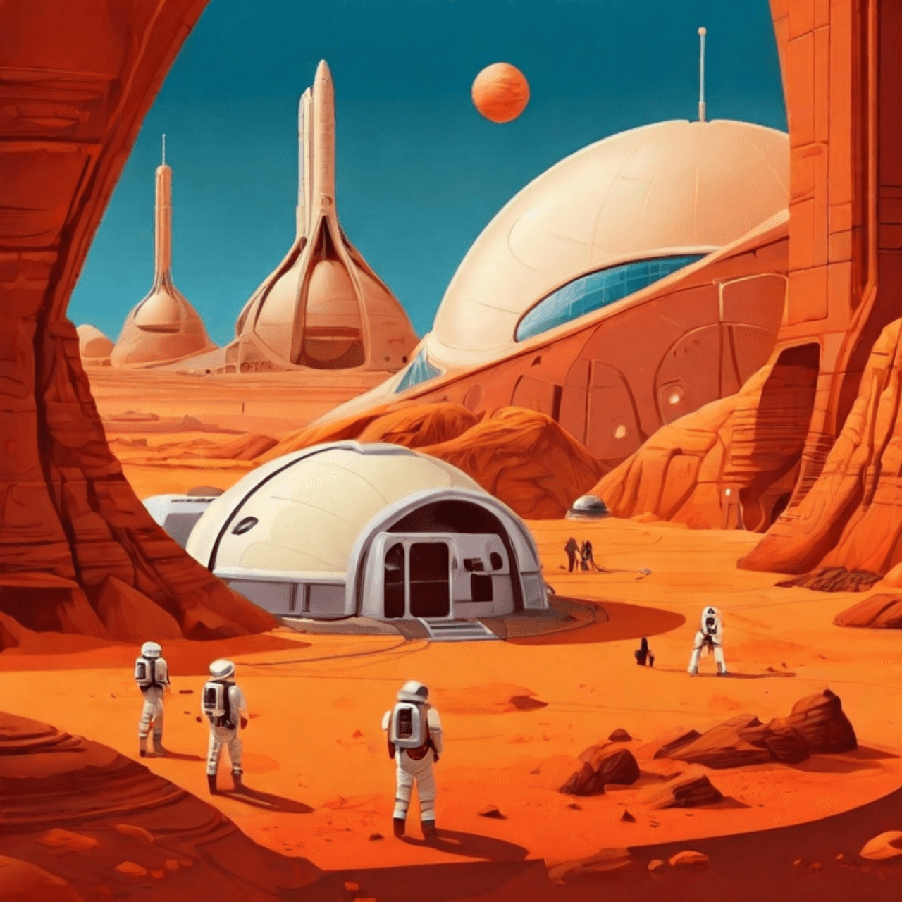 우주개척 관련 그림