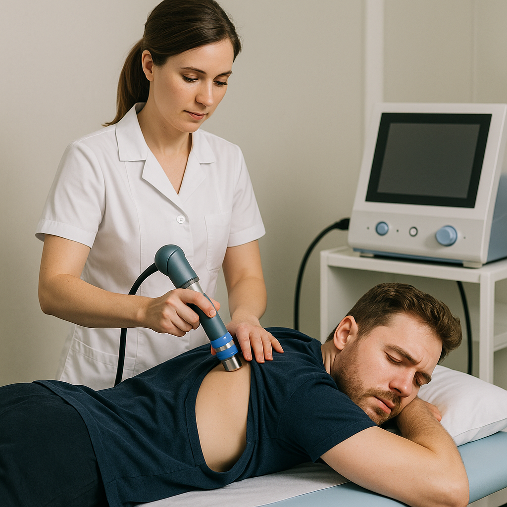 체외충격파 치료에 관련된 사진