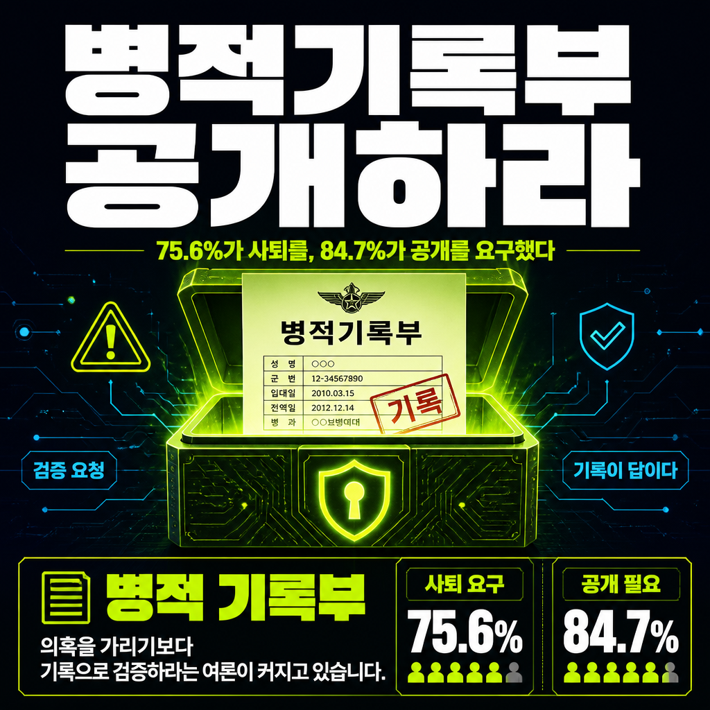 병적기록부 공개하라