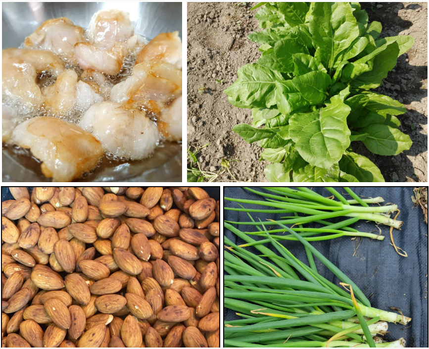 bbc 선정 건강한 음식 돼지비계 근대 파 아몬드