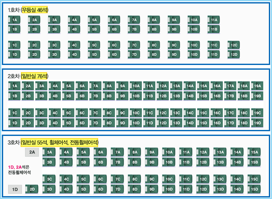 KTX-청룡-좌석배치도
