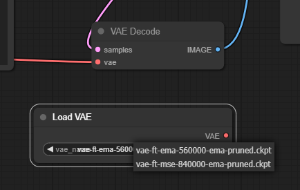 VAE 노드 추가