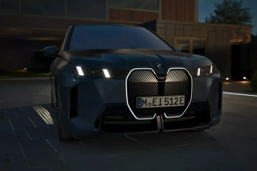 BMW IX 차량 내부, 외부 이미지