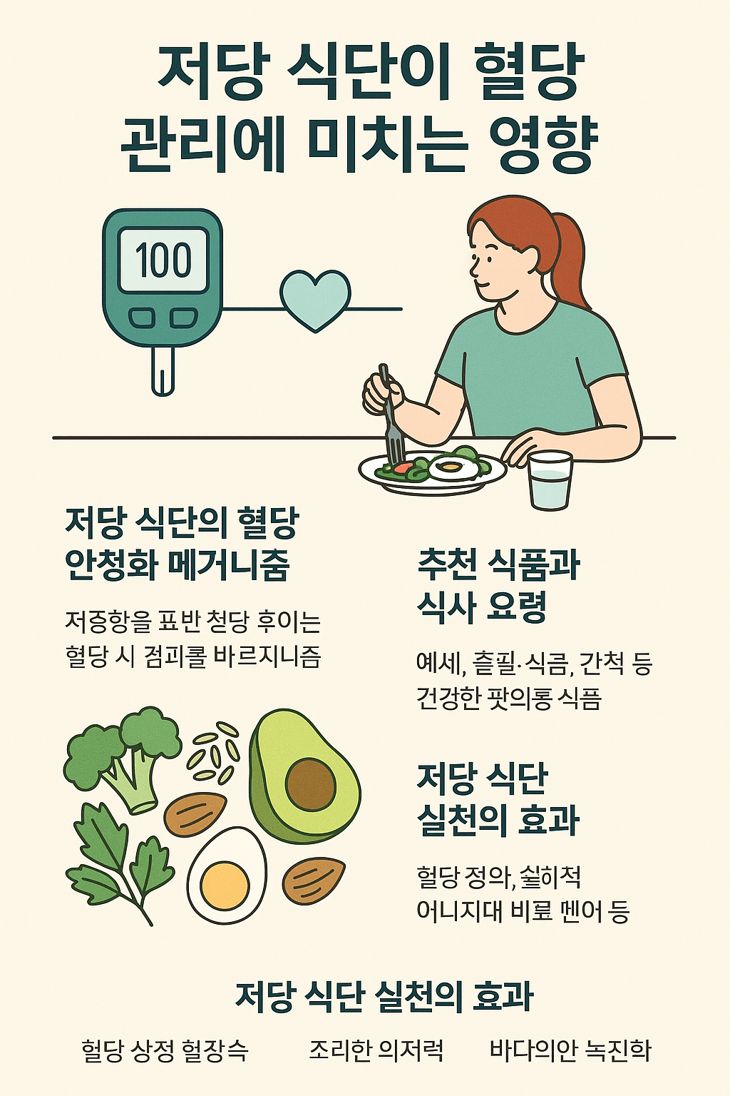 저당 식단이 혈당 관리에 미치는 영향