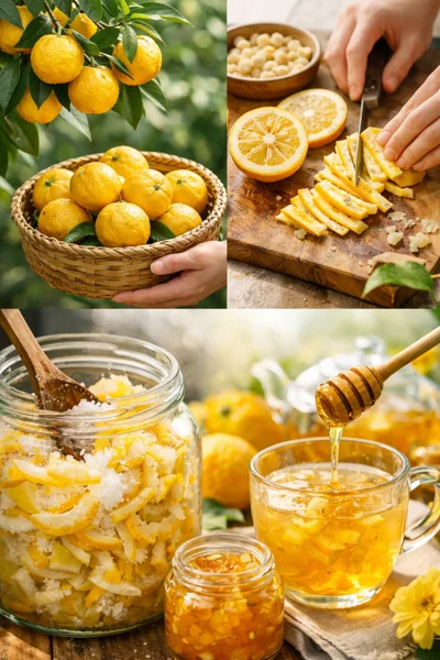 유자청 스푼 담은 모습