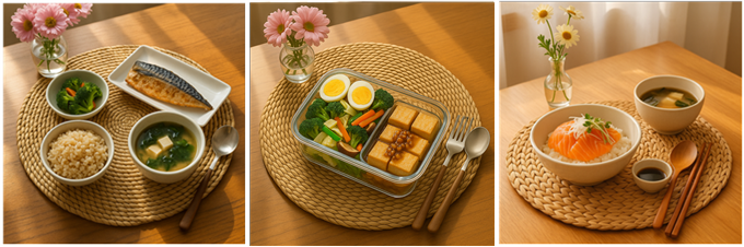 점심 식단 3가지