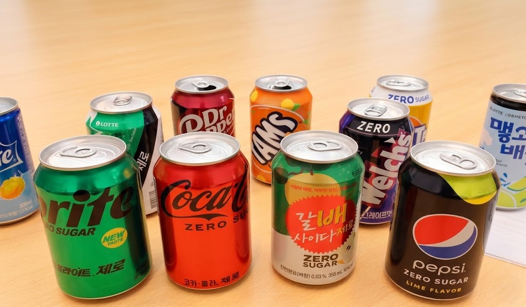 각종 제로 음료들