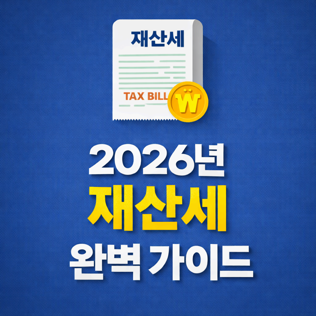 2026년 재산세 완벽 가이드: 세율표&middot;납부 시기&middot;절세 방법 총정리