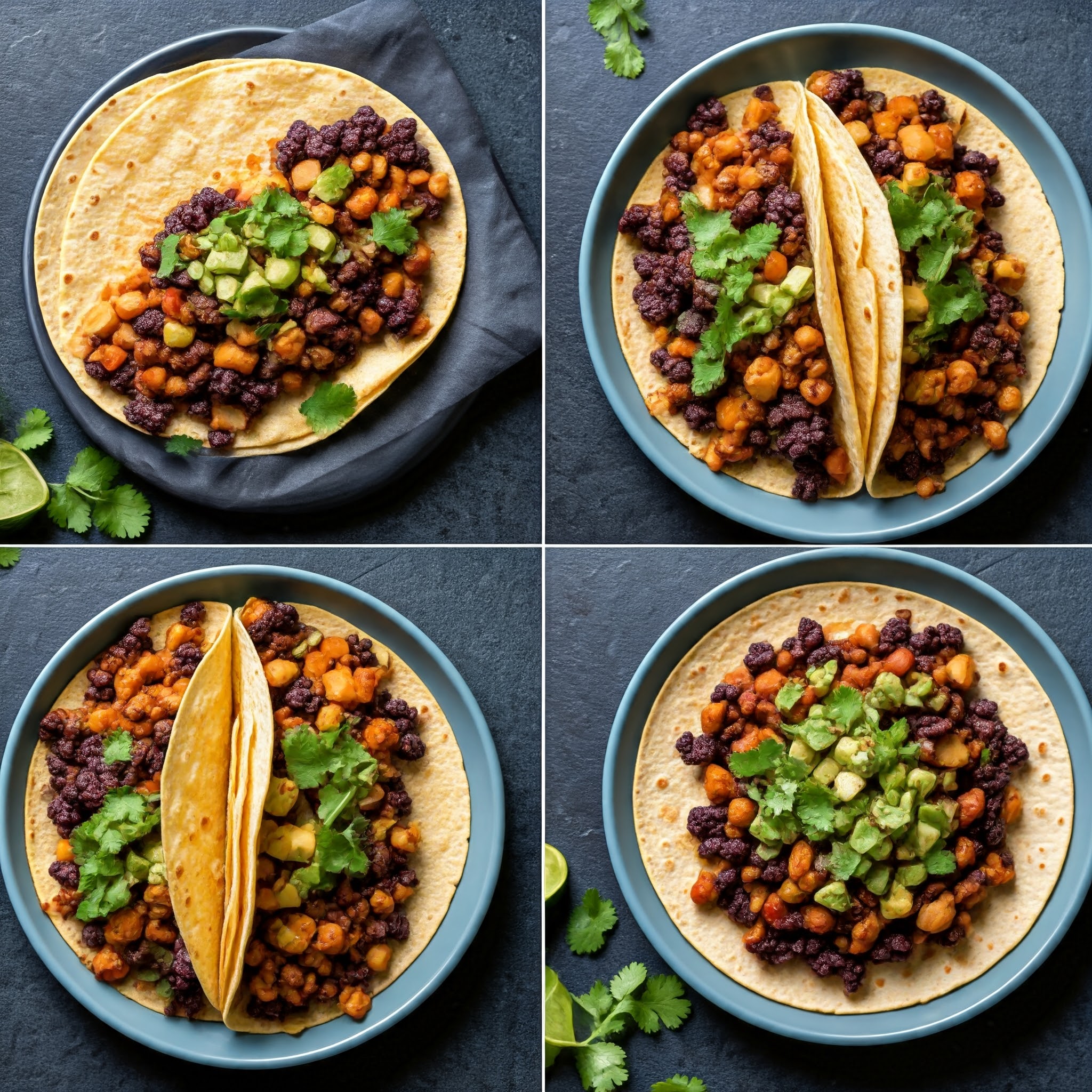 누구나 쉽게 따라 할 수 있는 마트 재료 비건 타코 레시피