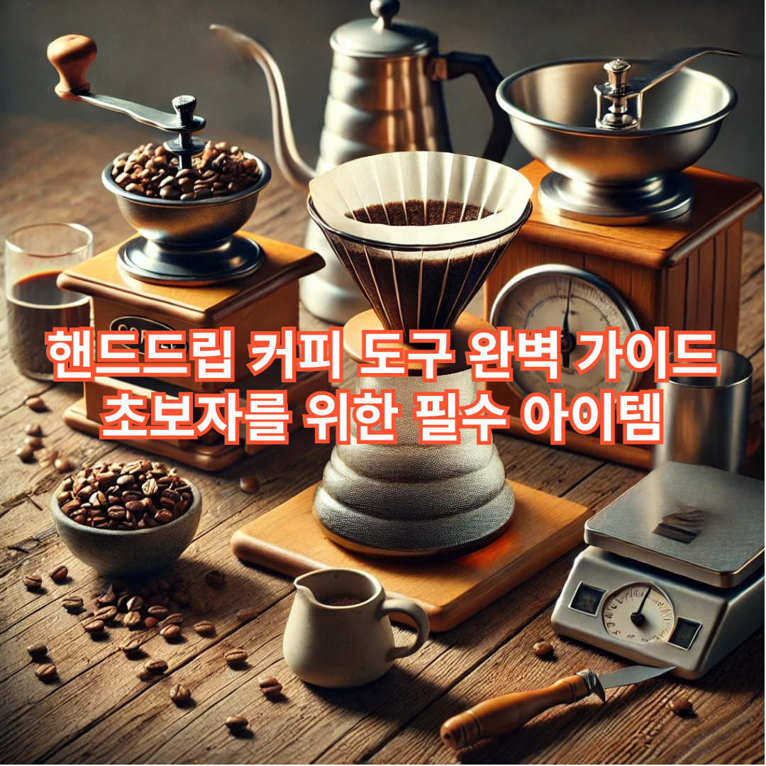 핸드드립 커피 도구 완벽 가이드: 초보자를 위한 필수 아이템