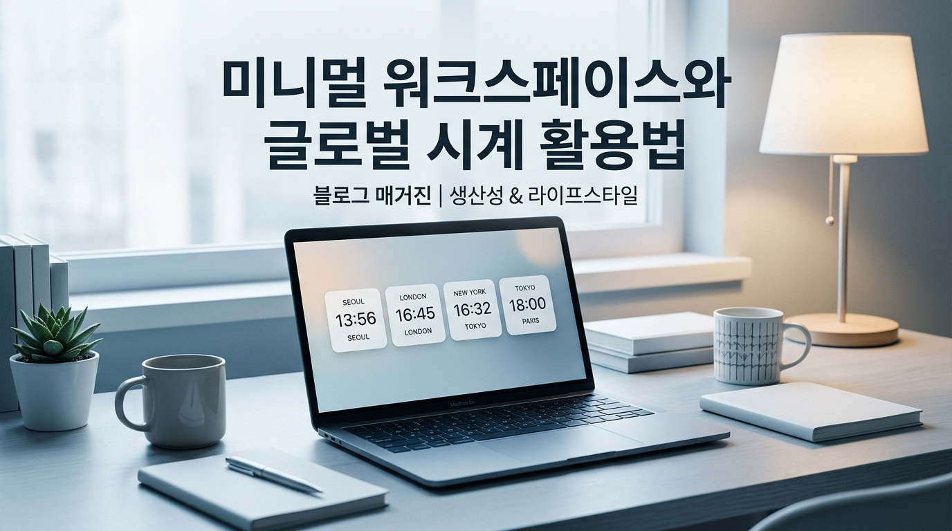디지털 노마드를 위한 시차 맞춤형 업무 환경과 글로벌 시계 위젯