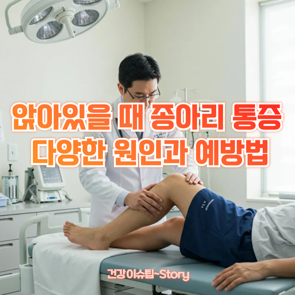 앉아있을 때&nbsp;종아리 통증