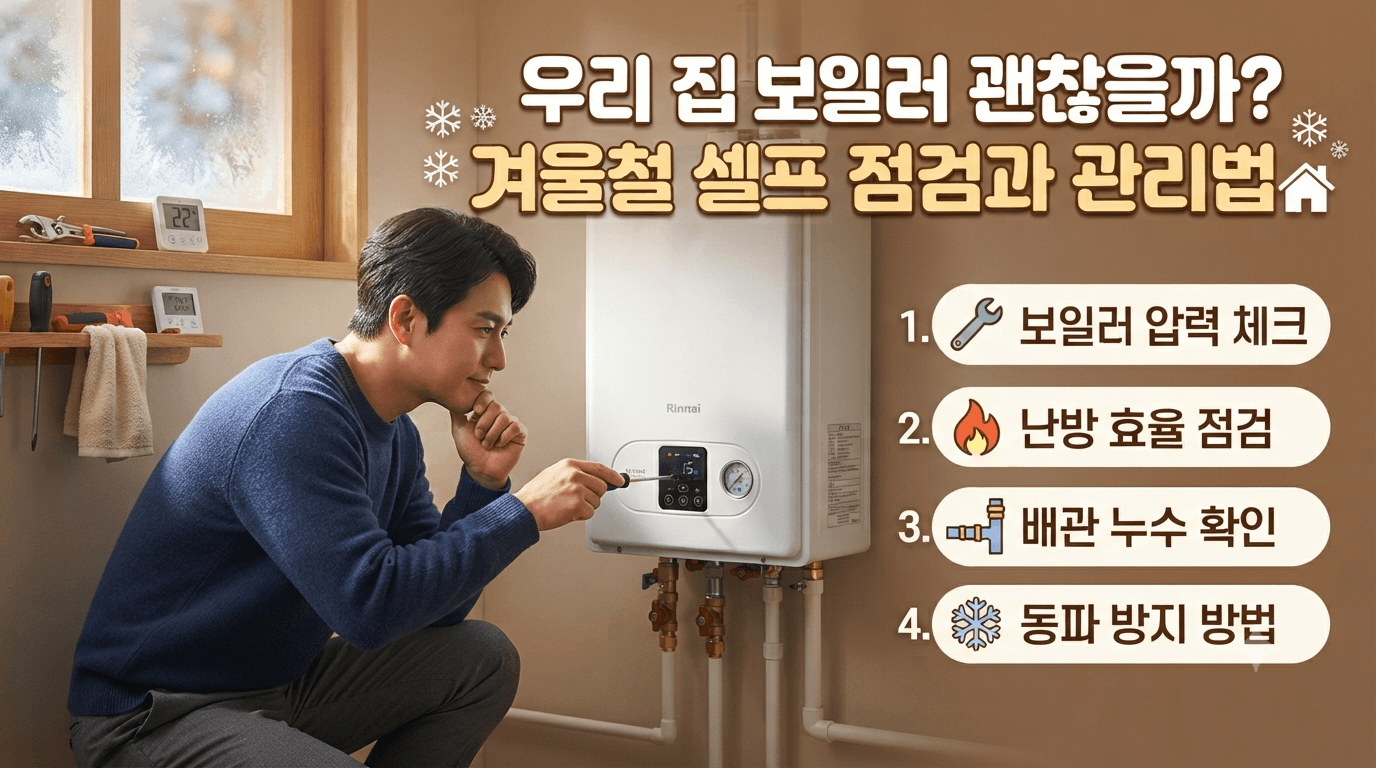 겨울철 보일러 점검 체크리스트와 관리법