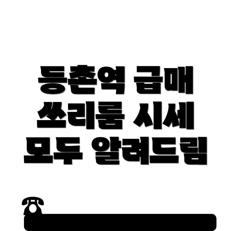 등촌역 쓰리룸 월세