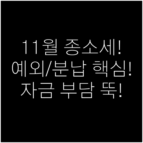 11월 종합소득세 중간예납: 납부 예..