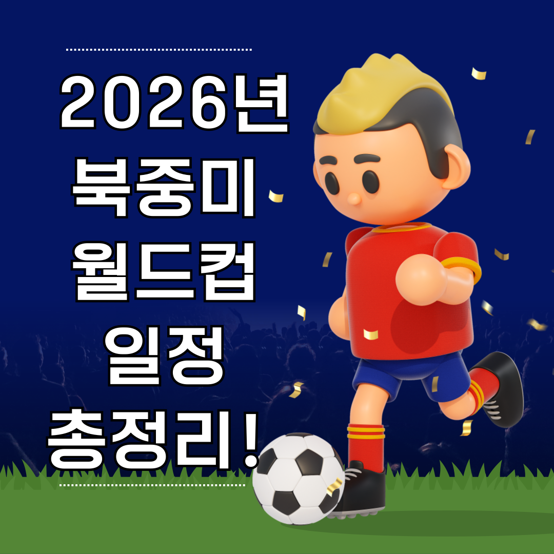 2026 FIFA 북중미 월드컵 일정 총정리! 개최도시·예선방식·결승전까지 한눈에 - 대표이미지