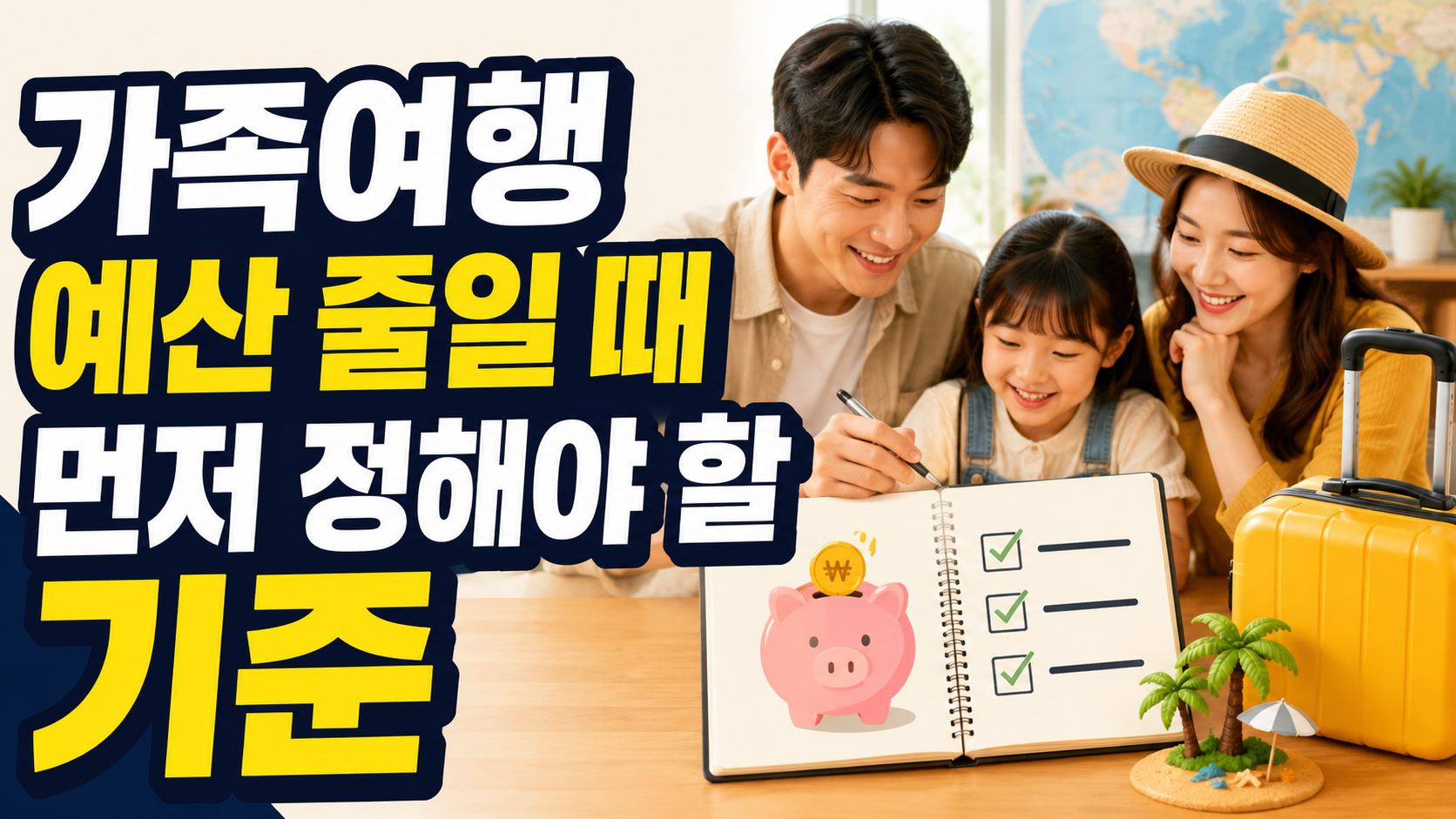 가족여행 예산 줄일 때 먼저 정해야 할 기준